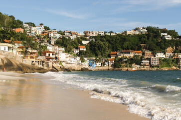 Fototapeta na wymiar Barra de Guaratiba Beach in Rio de Janeiro, Brazil