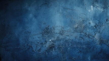 Dark Blue-Toned Plaster Texture Background