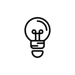 bulb sign symbol vector