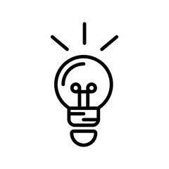 bulb sign symbol vector