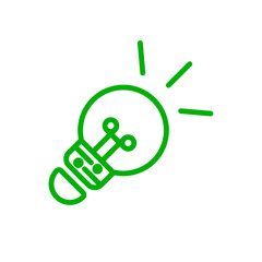 bulb sign symbol vector