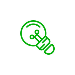 bulb sign symbol vector