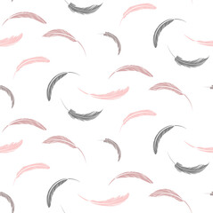 Beautiful Feather pattern seamless design background
