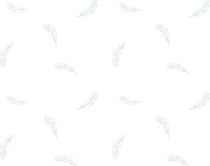 Beautiful Feather pattern seamless design background
