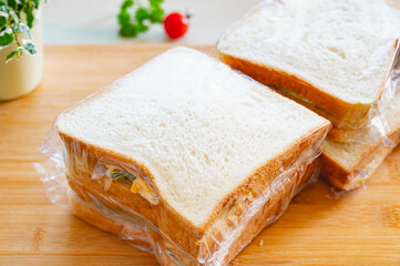 冷凍サンドイッチ作り