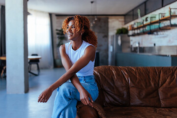 Portrait of young attractive African-American woman