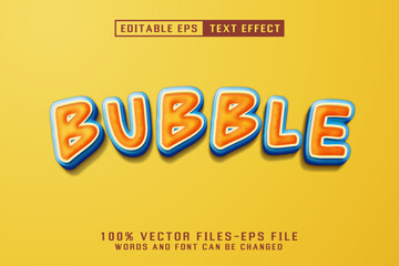 Bubble Editable Text Effect