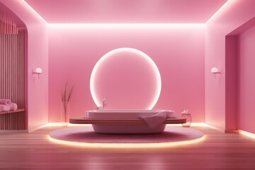 Beauty Spa: Minimalism and Luxury with Empty Space for Text