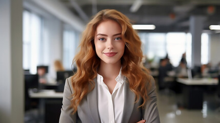 Business Woman | Attractive Woman | Business Attire | Office Background | Office Woman | Business Banner