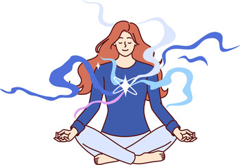 Man workaholic sleeps leaning on giant calendar with inscription Monday feeling burned