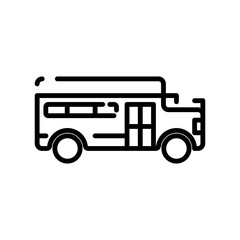 school bus sign symbol vector