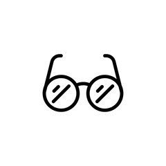 eye glasses sign symbol vector