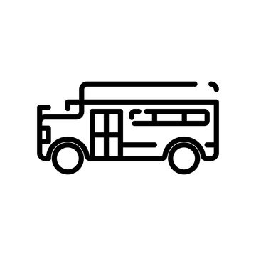 school bus sign symbol vector