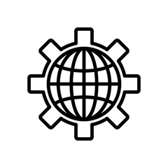 globe sign symbol vector