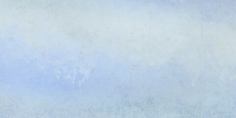 Water calm blue aquarelle painted vignette background with white heaven cloudy empty center. Nature abstract season watercolor wallpaper clearly aura wall. Sponge vivid dream paint relex design.	