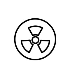 Fototapeta premium science radiation sign symbol vector