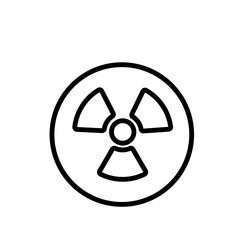 science radiation sign symbol vector