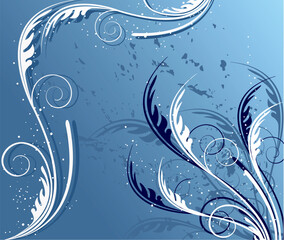 Floral background - vector