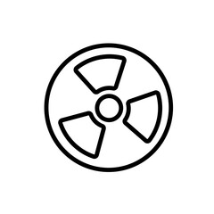 science radiation sign symbol vector