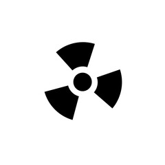 science radiation sign symbol vector