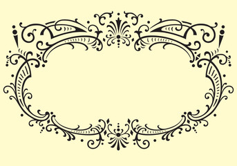 Illustration of old vector decoration elements