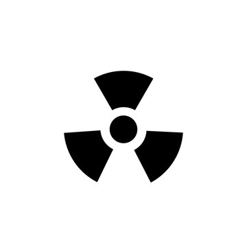 science radiation sign symbol vector