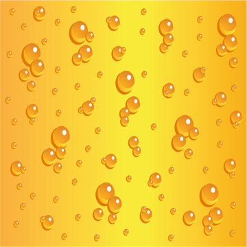 Beer bubbles through glass pattern
