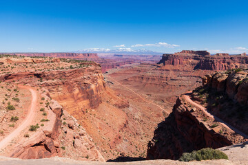Majestic landscape view of Island in the Sky section of Canyonlands National Park in Utah, USA