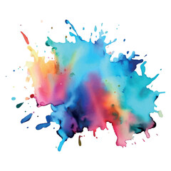 Colorful paint ink splash