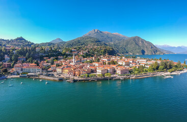 Fototapeta na wymiar Menaggio old town and lake Como, Lombardy region, Italy, Europe