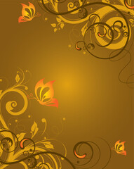 Floral vector illustration for design.