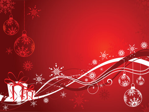 Abstract Christmas background with gifts