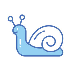 An icon of snail in modern style, beautifully designed icon of snail in trendy style