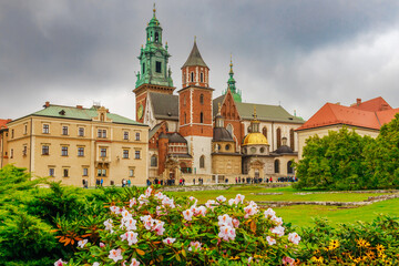 Wawel castle in Krakow, Poland, Europe. Famous landmark on river Wisla
