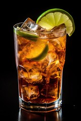 Dark and Stormy Cocktail. Generated AI