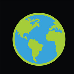 Free vector design logo illustration icon earth