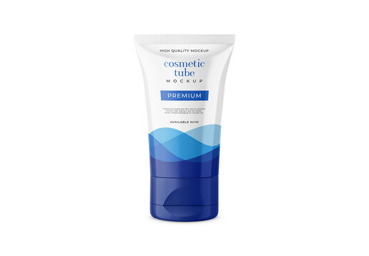 Glossy Cosmetic Tube Mockup
