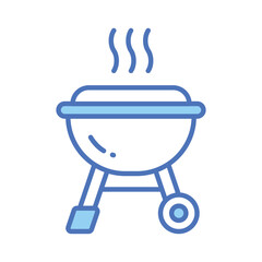 An amazing Bbq grill vector design in modern style, easy to use icon