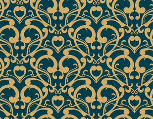 Seamless background from a floral ornament, Fashionable modern wallpaper or textile