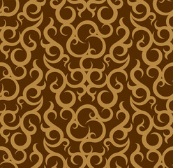 Seamless background from a floral ornament, Fashionable modern wallpaper or textile