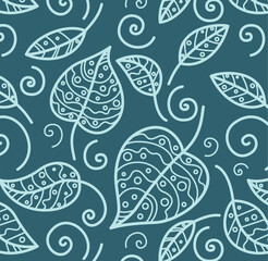 Seamless background from a floral ornament, Fashionable modern wallpaper or textile