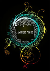 vector ornament In flower style