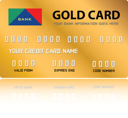 Obraz premium Credit Card (Vector fully resizable and editable)