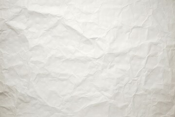Crumpled and Wrinkled White Paper