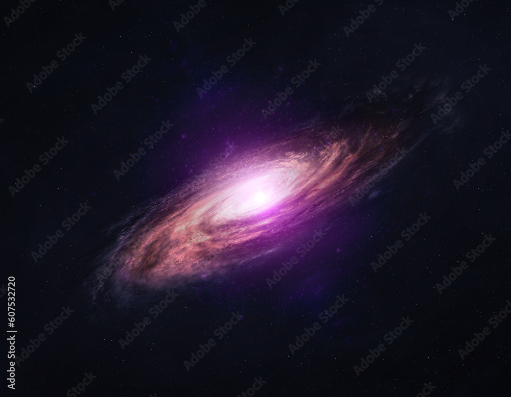 Wall mural spiral galaxy. elements of this image furnished by nasa.