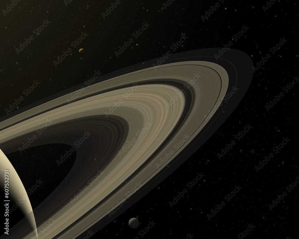 Canvas Prints rings of the planet saturn. elements of this image furnished by nasa.