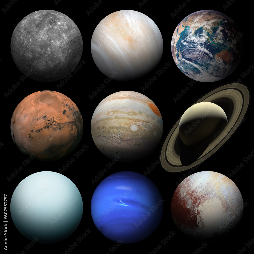 Canvas Prints isolated set of planets in the solar system. elements of this image furnished by nasa.