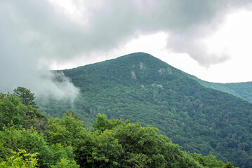 clouds over the mountain