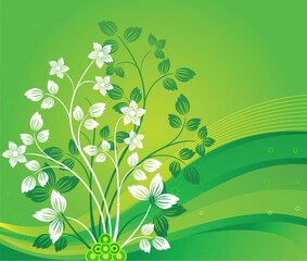 Floral  artistic vector  background illustration