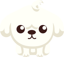 Minimal cute dog